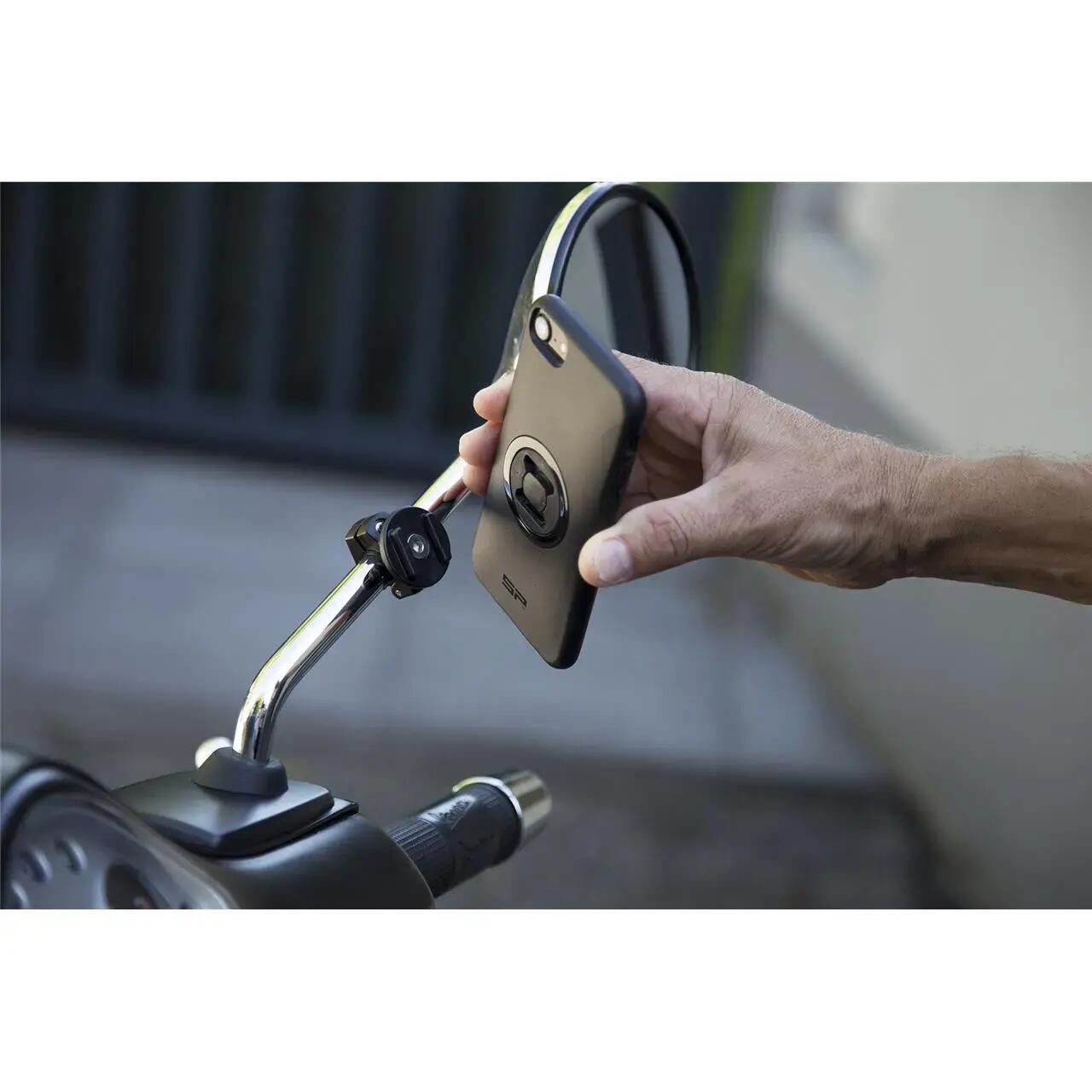 Pack Sp-Connect Moto Bundle fixé sur rétroviseur iPhone 8+/7+/6S+/6+ 2/2