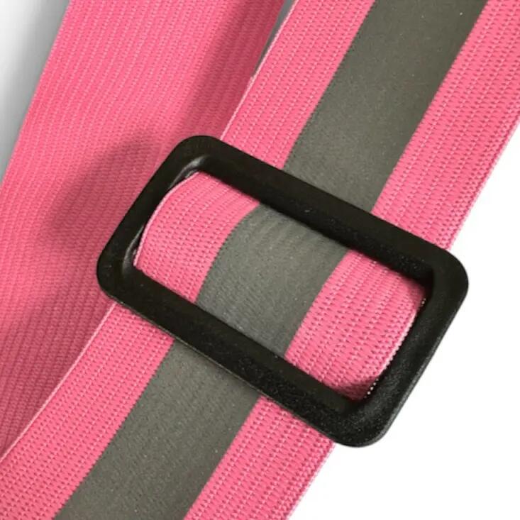 Gilet de course à pied réfléchissant vélo taille unique, rose 6/7