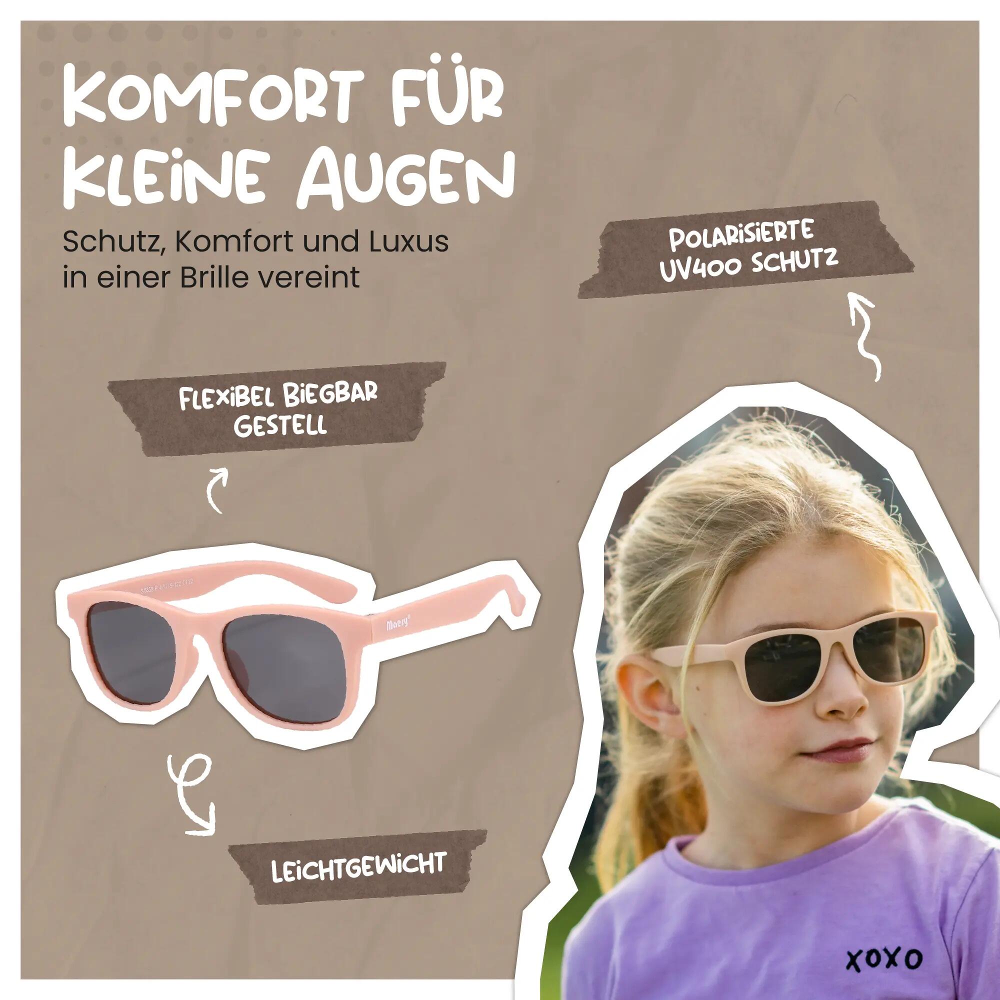 Kinder Sonnenbrille Lino Pink 3-6 Jahre 2/6