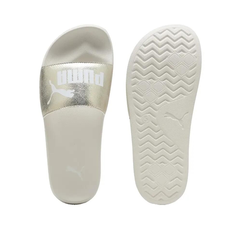 Tongs PUMA Leadcat 2.0 Metallic Whisper Or/Weiß 3/6
