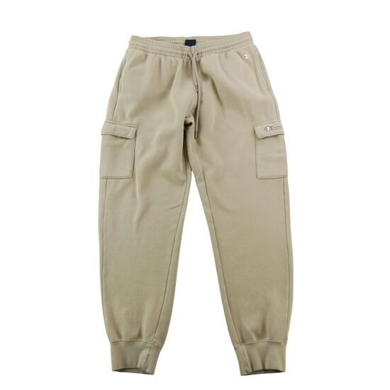 Second life - Spodnie dresowe męskie Cargo Joggers beżowe - Stan dobry