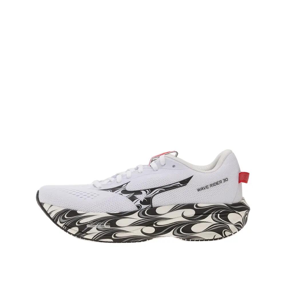 Mizuno Wave Rider 30 Disclosure Weiß/Schwarz/Rot 6/8
