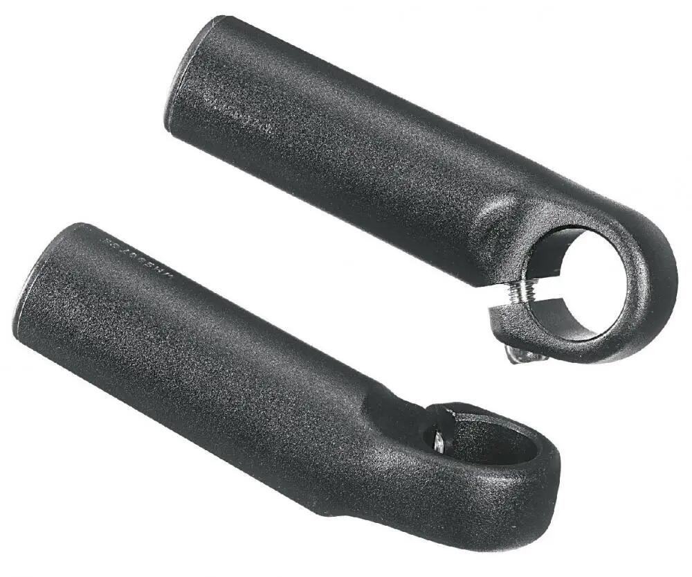 Ergotec Bar Ends 895, puntali per manubrio, alluminio AL 6061 T6, nero opaco, Ge 2/3