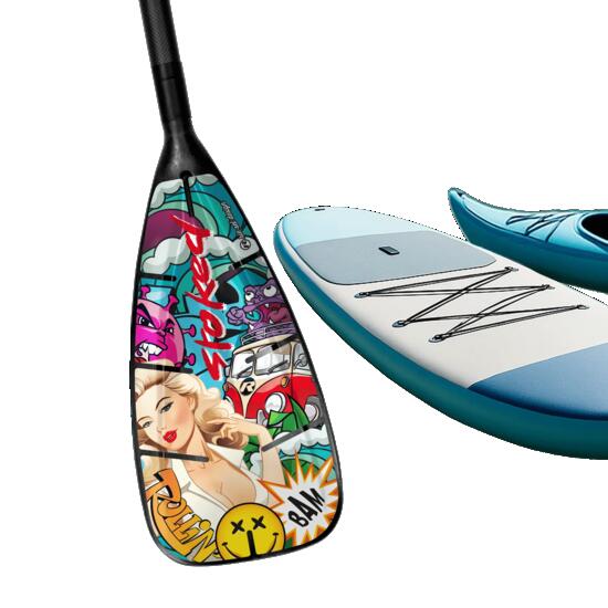 Universelle Design Paddel-Aufkleber, Wasserfest UV-beständig, für SUP oder Kanu