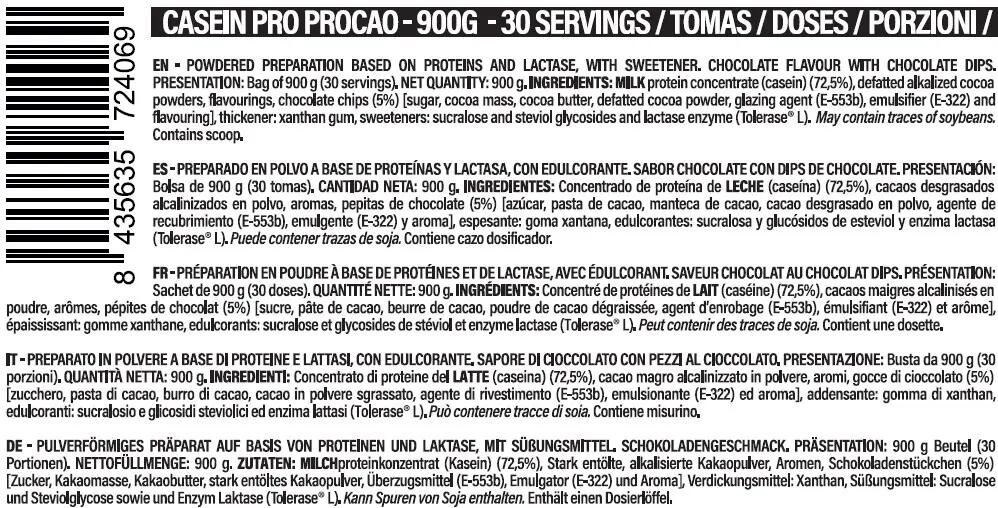LIFE PRO CASEIN PRO 900G - Caseína Proteína de Liberación Lenta 2/3