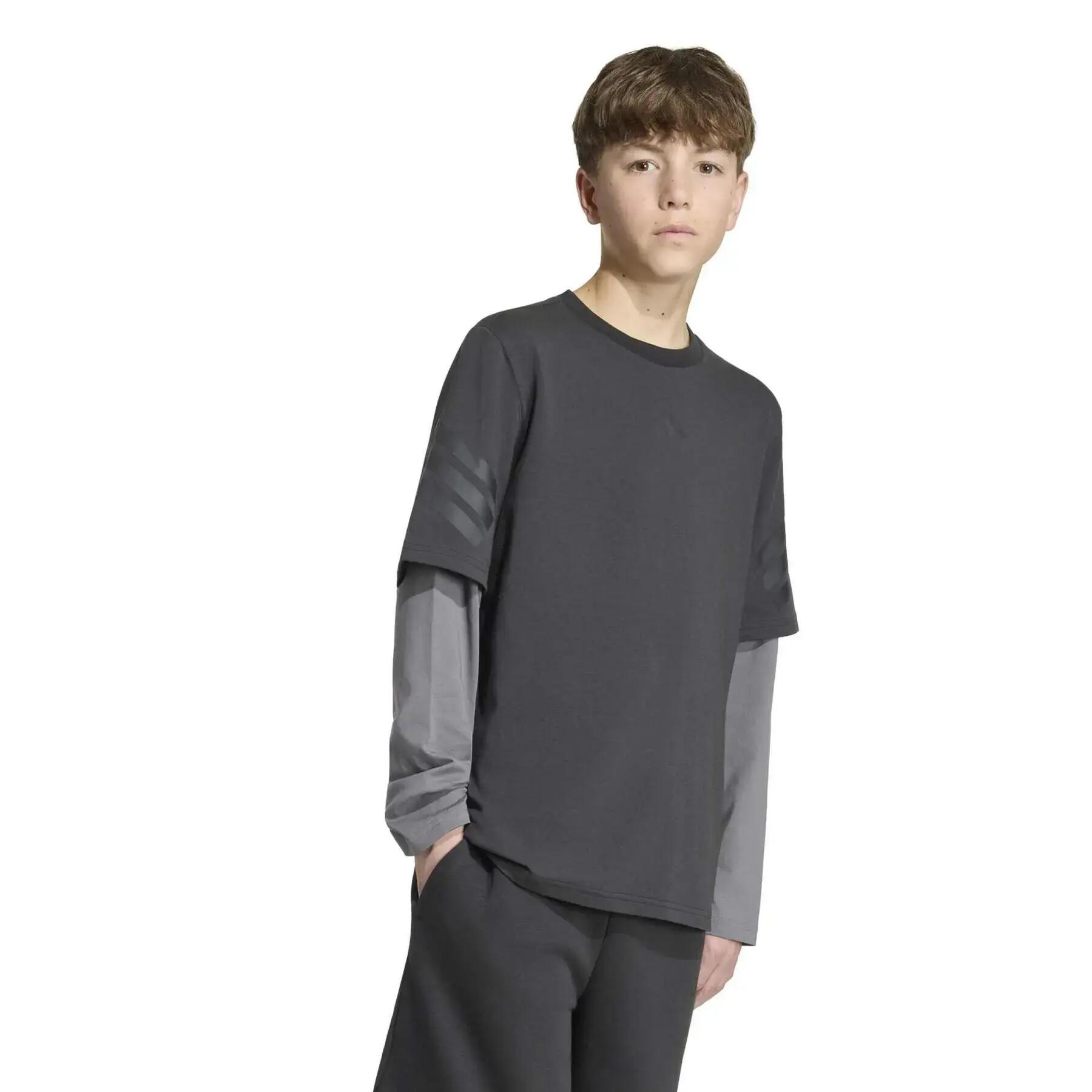 2-in-1 T-Shirt Kinder adidas Future Icons 2/7