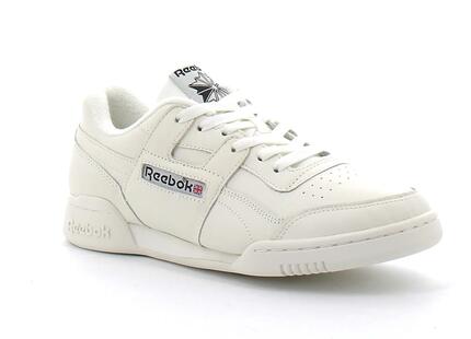 Chaussures Reebok Workout Plus Cuir Blanc
