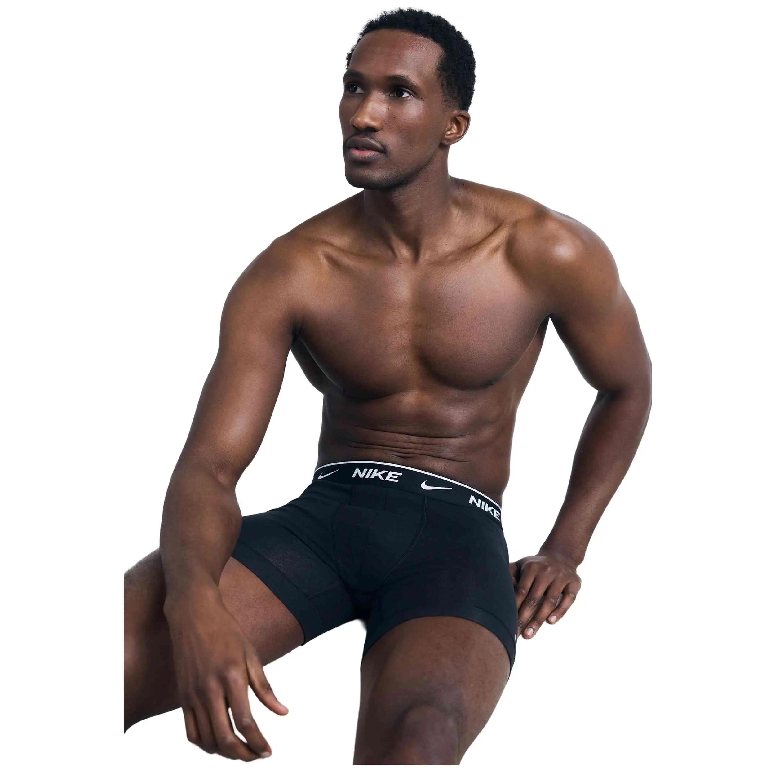 Nike Everyday Cotton Stretch Boxers Schwarz 3er-Pack 4/5