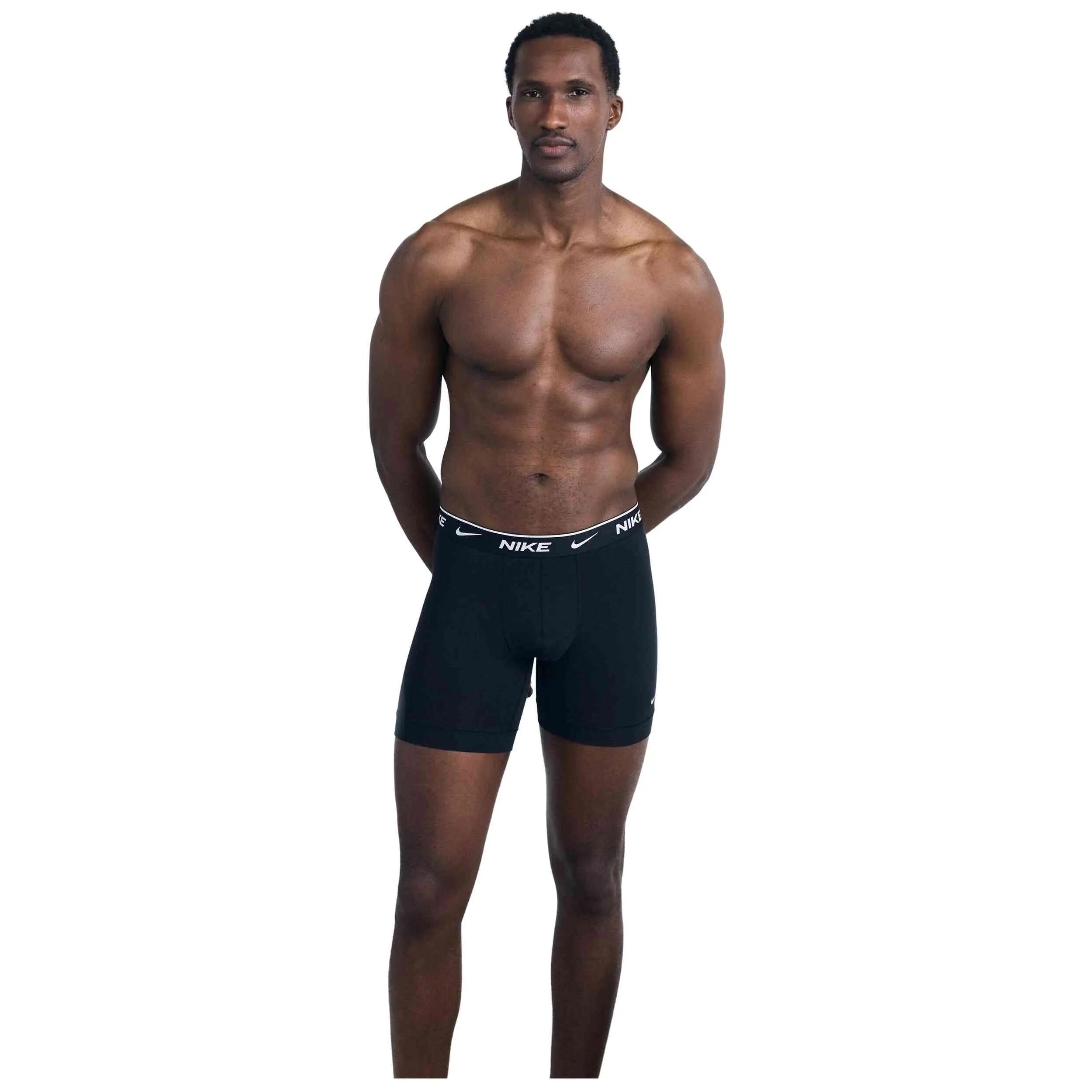 Nike Everyday Cotton Stretch Boxers Schwarz 3er-Pack 2/5