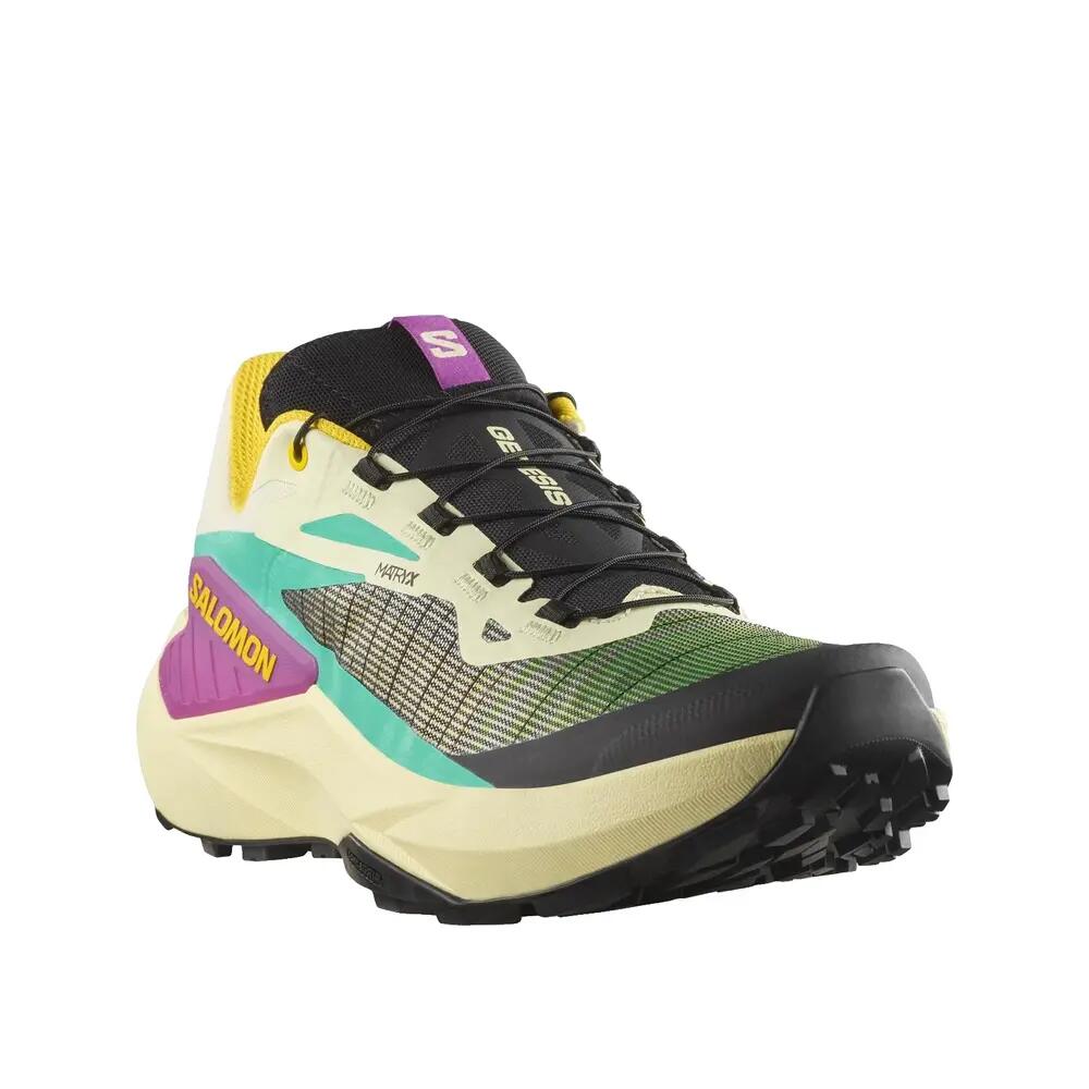 Calçado de trail Salomon Genesis Amarelo/Preto/Willow 5/6