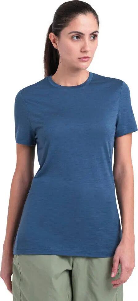 T-shirt Technique Femme Icebreaker Merino 150 Tech Lite Bleu 4/6