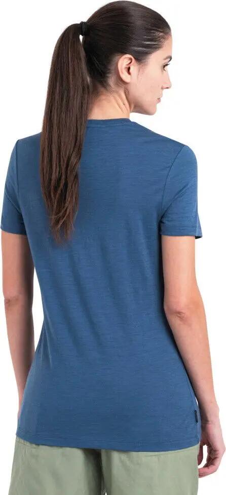 T-shirt Technique Femme Icebreaker Merino 150 Tech Lite Bleu 2/6
