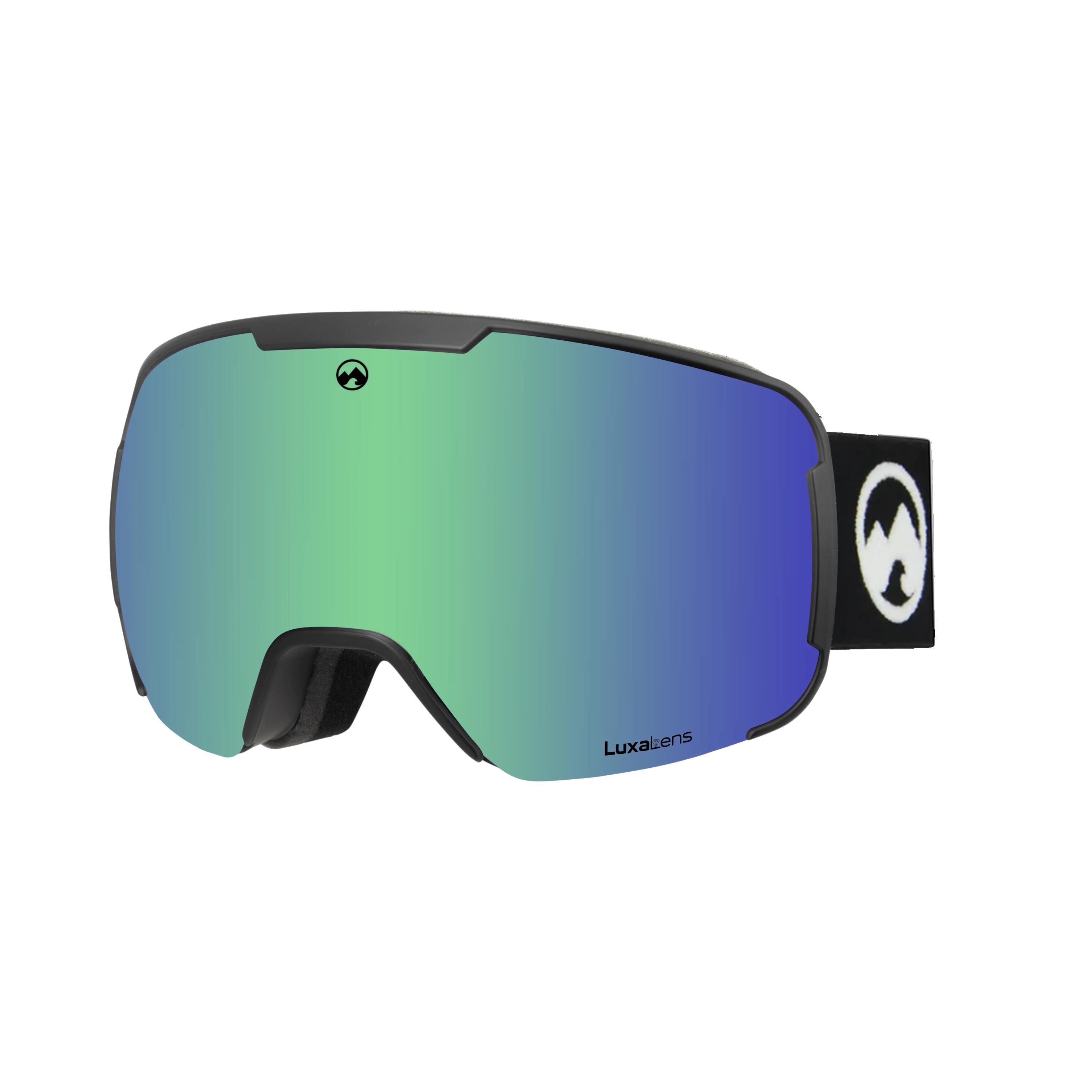 Masque de ski unisexe Vantage (Green| Black Strap) 3/5