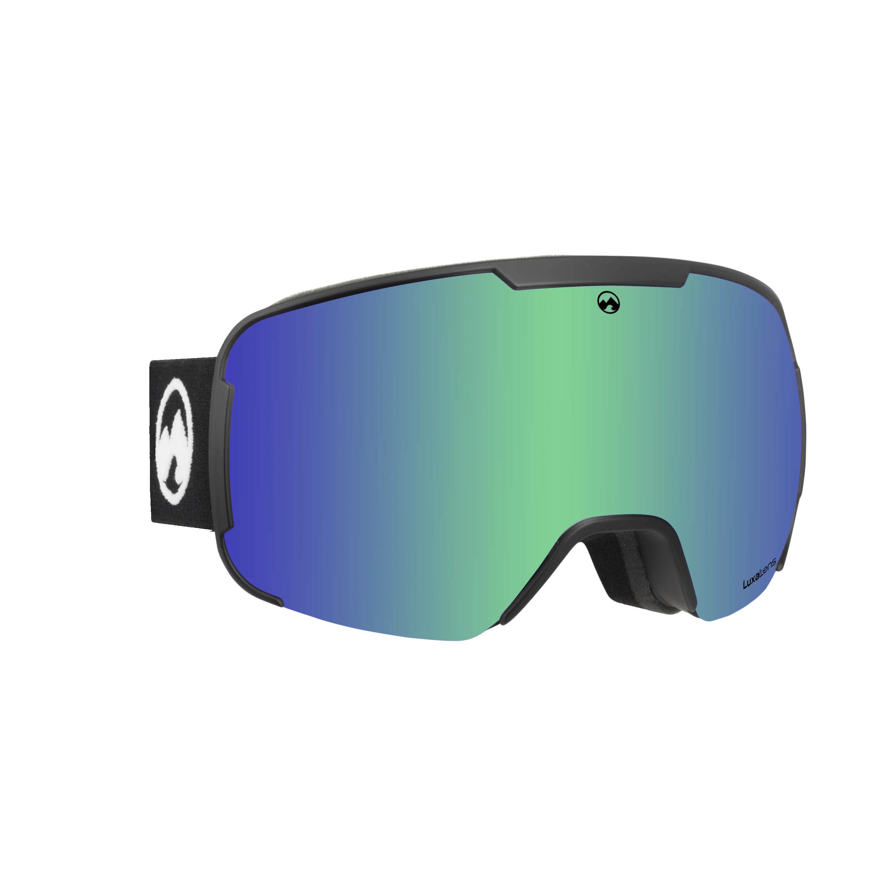 Masque de ski unisexe Vantage (Green| Black Strap) 2/5