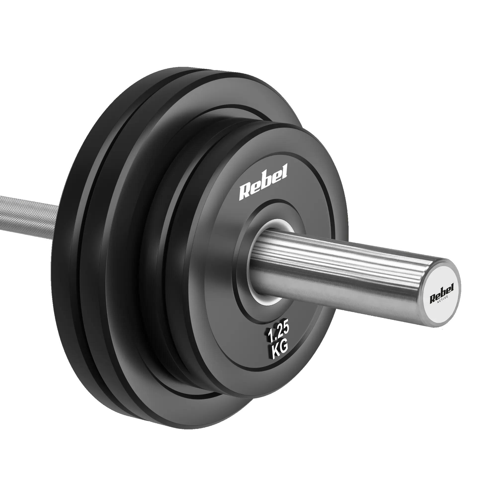 Obciążenie olimpijskie gumowane BUMPER 51 mm  2x1.25kg Rebel 5/7
