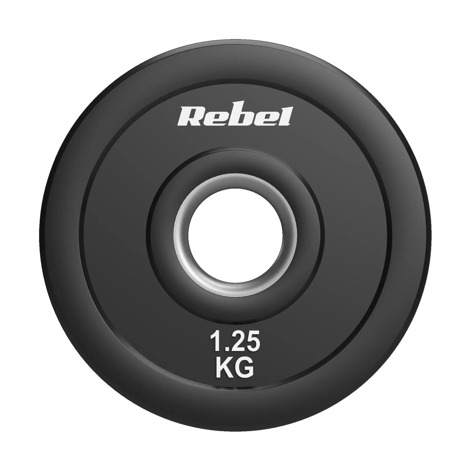 Obciążenie olimpijskie gumowane BUMPER 51 mm  2x1.25kg Rebel 3/7