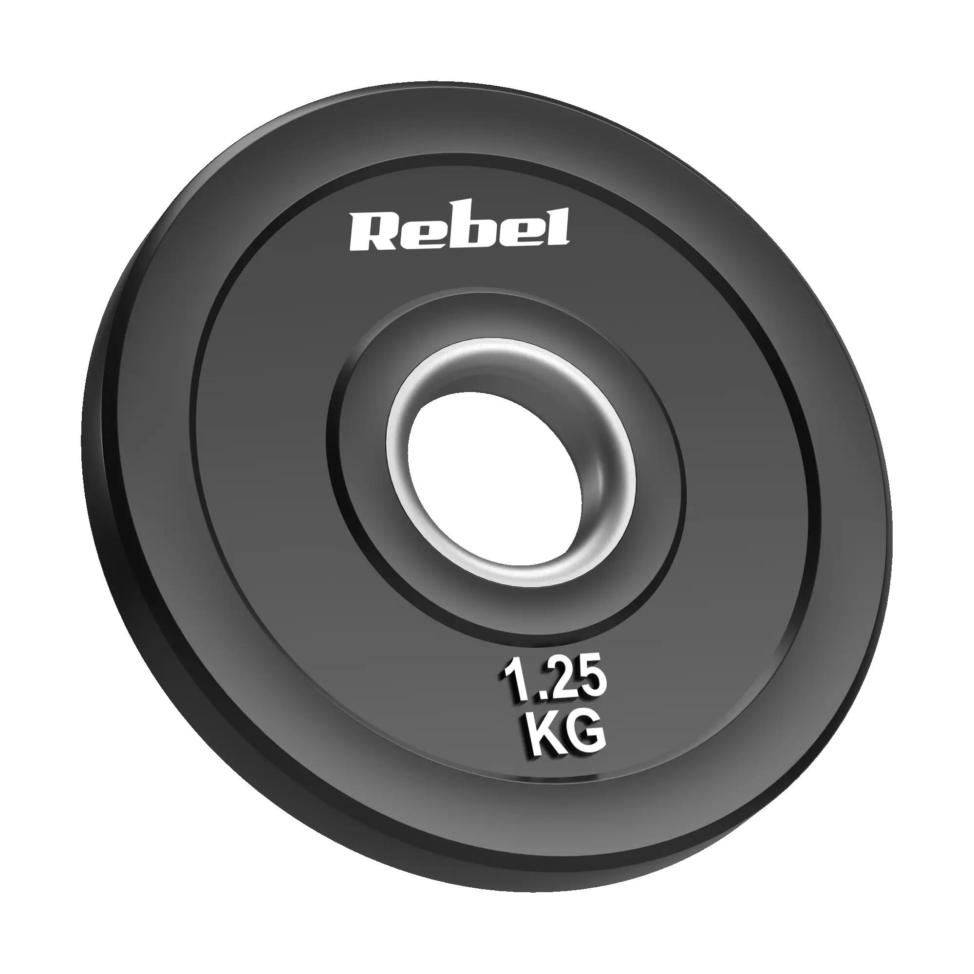 Obciążenie olimpijskie gumowane BUMPER 51 mm  2x1.25kg Rebel 2/7