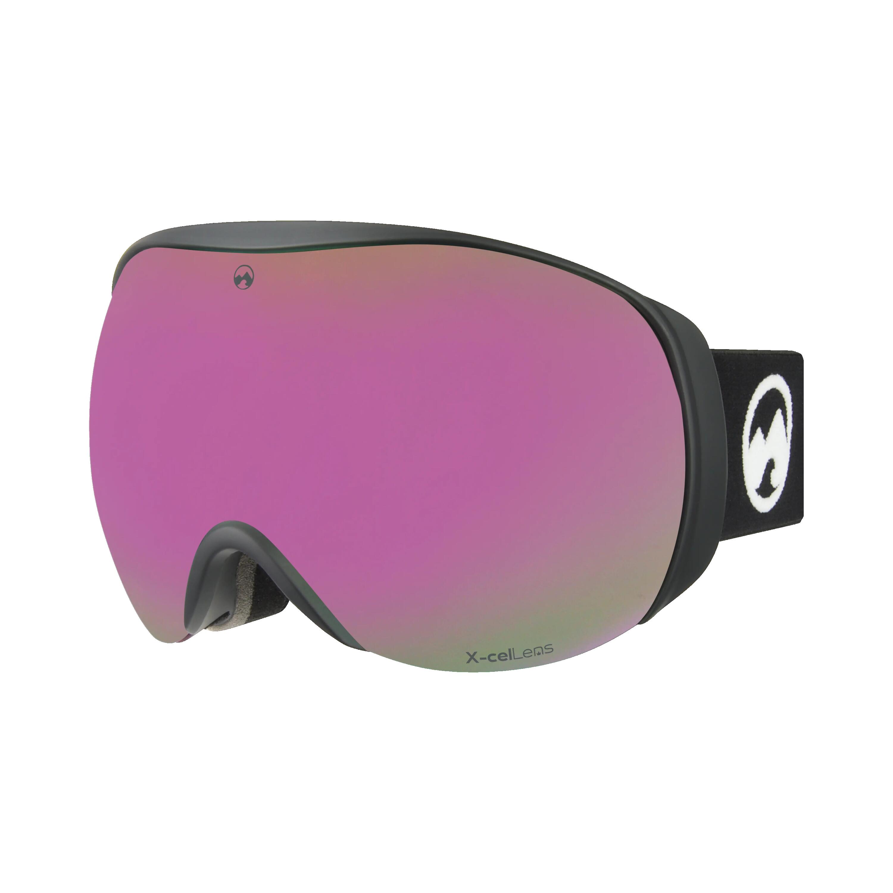 Unisex Skibrille Charger (Black | Cherry) 3/6