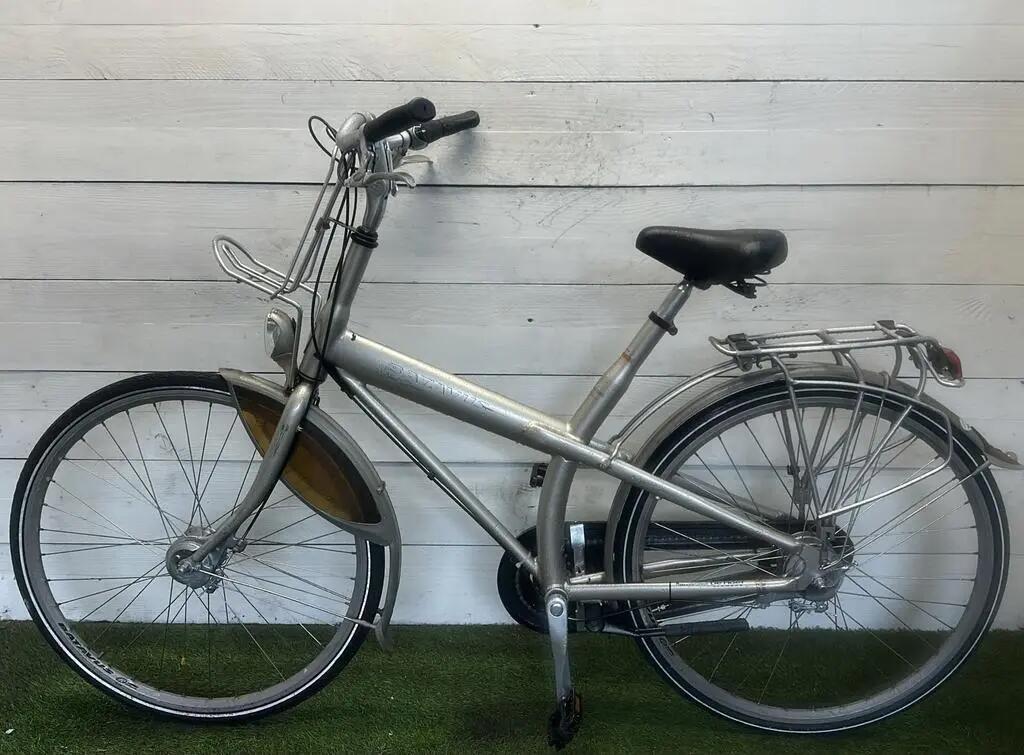 Second Life - Gereviseerd Batavus oma-/opafiets stadsfiets bike, metal/grijs 2/2