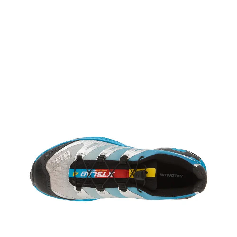Trail-Schuhe Salomon XT-4 Silber/Schwarz/Blau Transcend 9/10