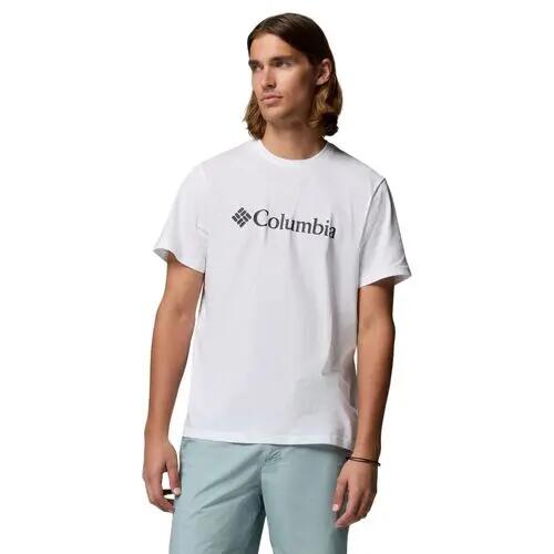 Camiseta Blanca Columbia CSC Basic Logo™ White de Algodón Orgánico 3/4