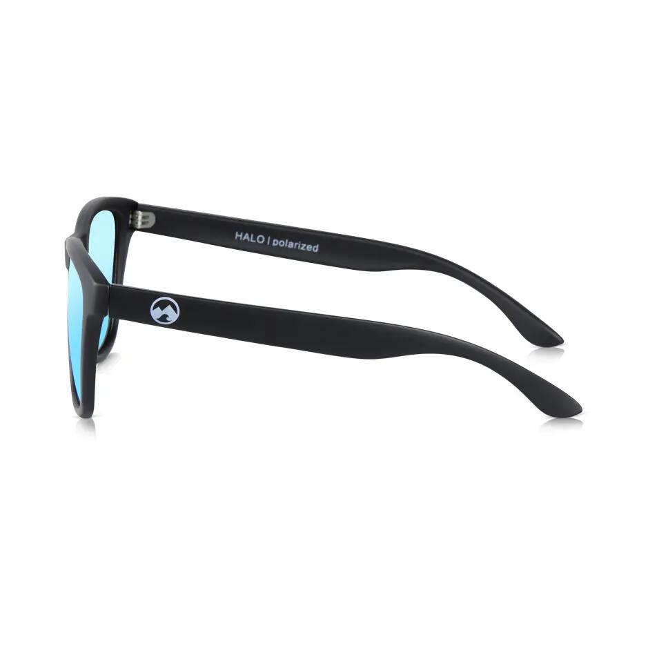 Lunettes de soleil unisexe Halo (Black | Blue Mirror) 3/4