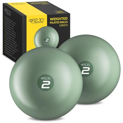 Piłki obciążeniowe do pilatesu toning ball z piaskiem zestaw 4FIZJO