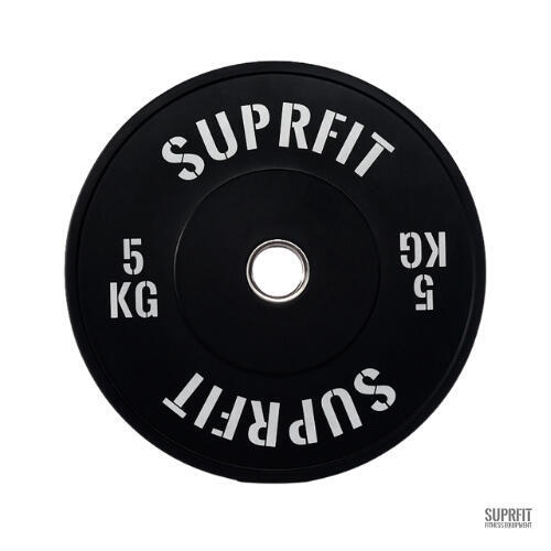 Suprfit Econ Bumper Plate White Logo (individuel) - 5 kg