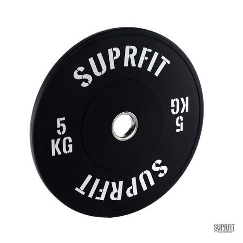 Suprfit Econ Bumper Plate White Logo (einzeln) - 5 kg