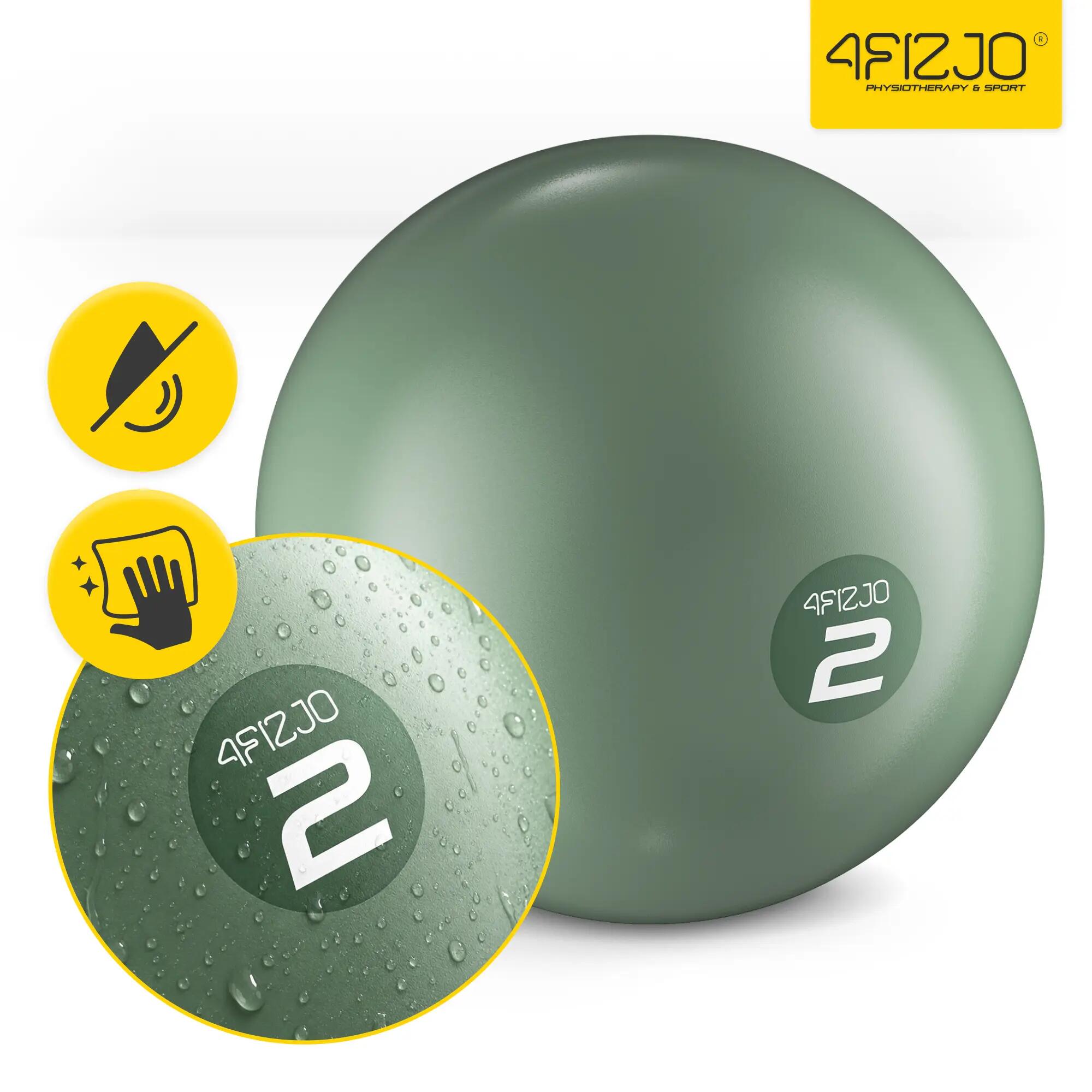 Piłki obciążeniowe do pilatesu toning ball z piaskiem zestaw 4FIZJO 7/13