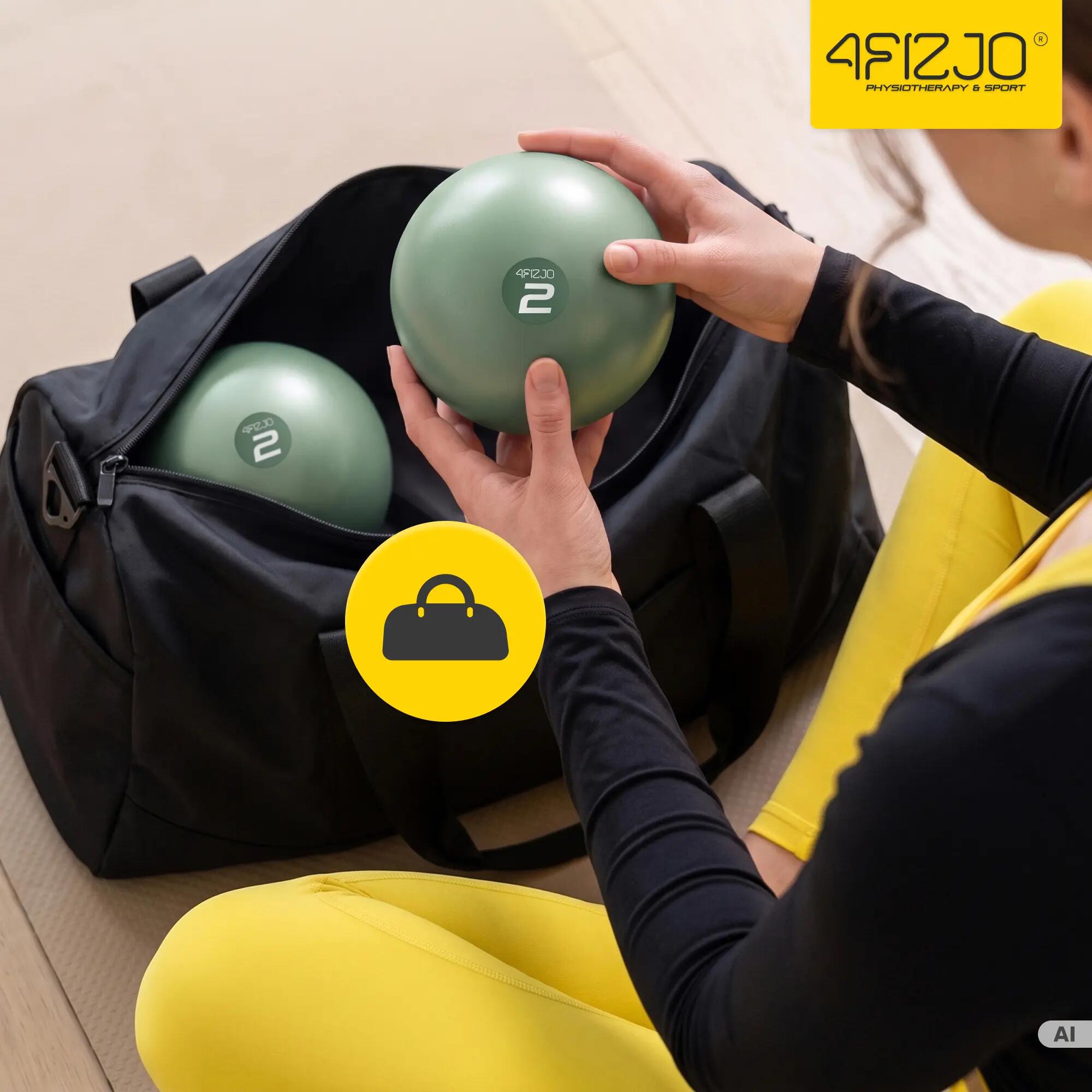 Piłki obciążeniowe do pilatesu toning ball z piaskiem zestaw 4FIZJO 4/13