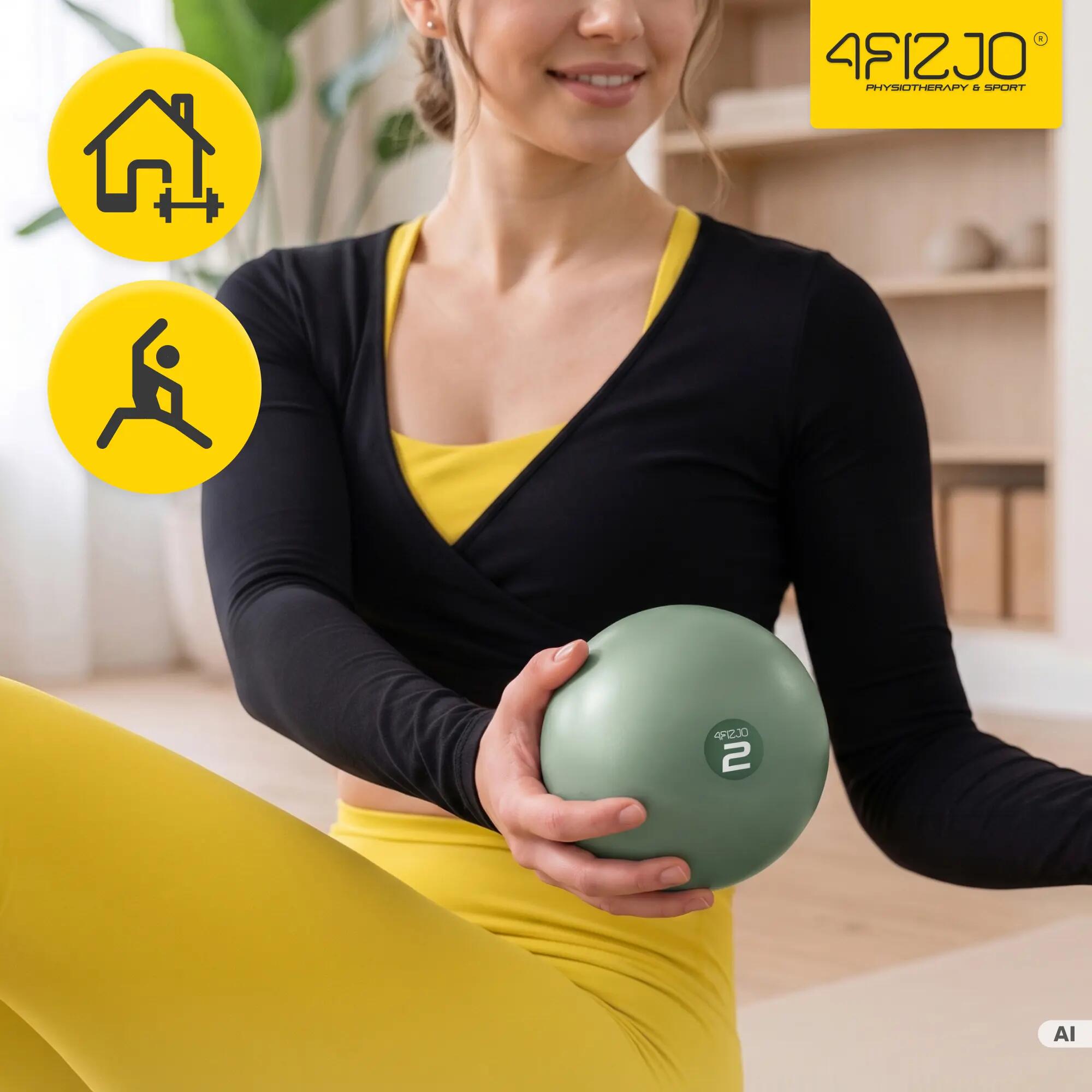Piłki obciążeniowe do pilatesu toning ball z piaskiem zestaw 4FIZJO 3/13