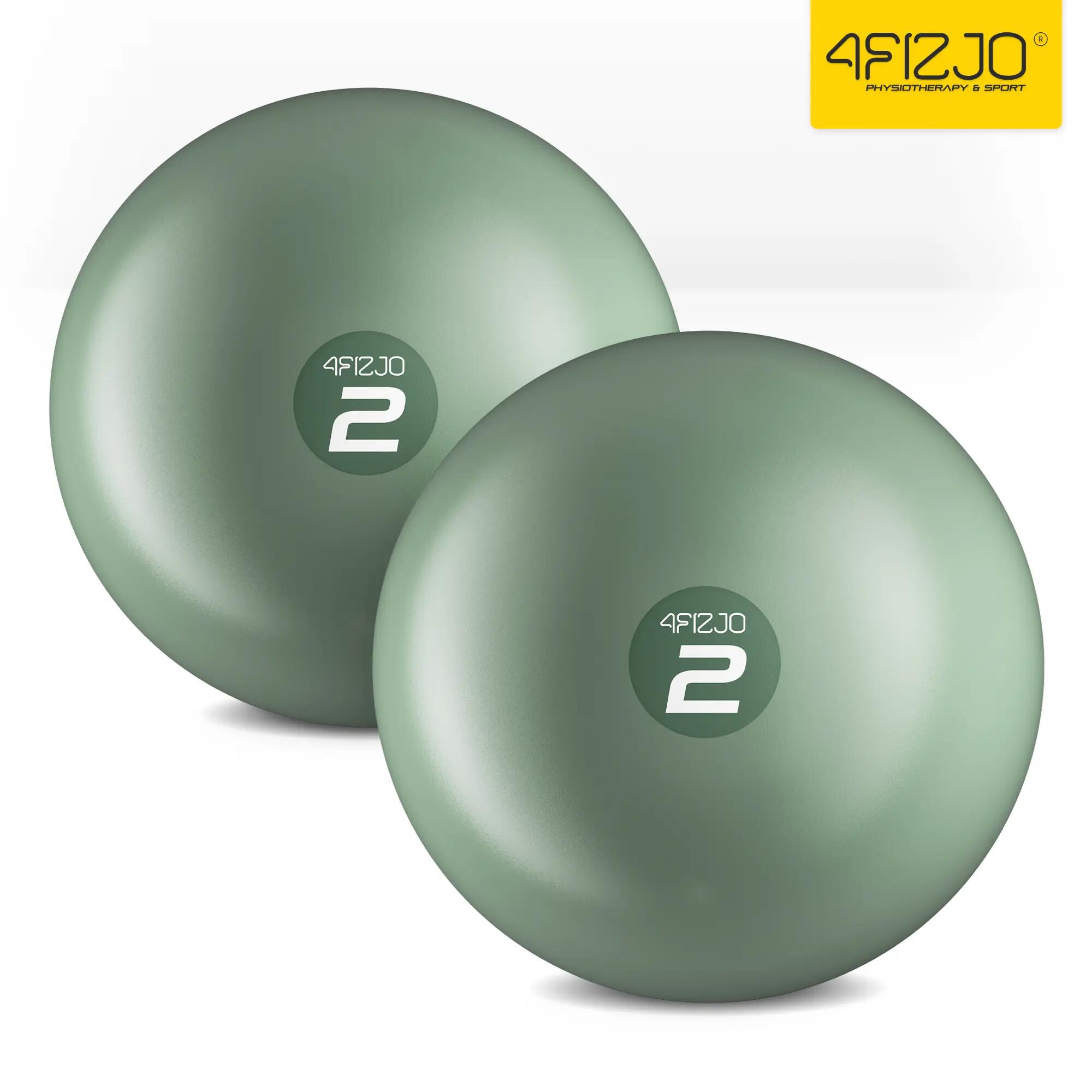 Piłki obciążeniowe do pilatesu toning ball z piaskiem zestaw 4FIZJO 12/13