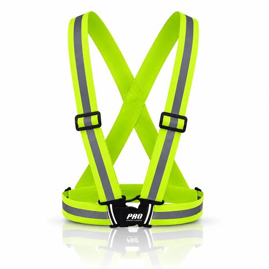 Gilet de course à pied réfléchissant vélo taille unique, jaune