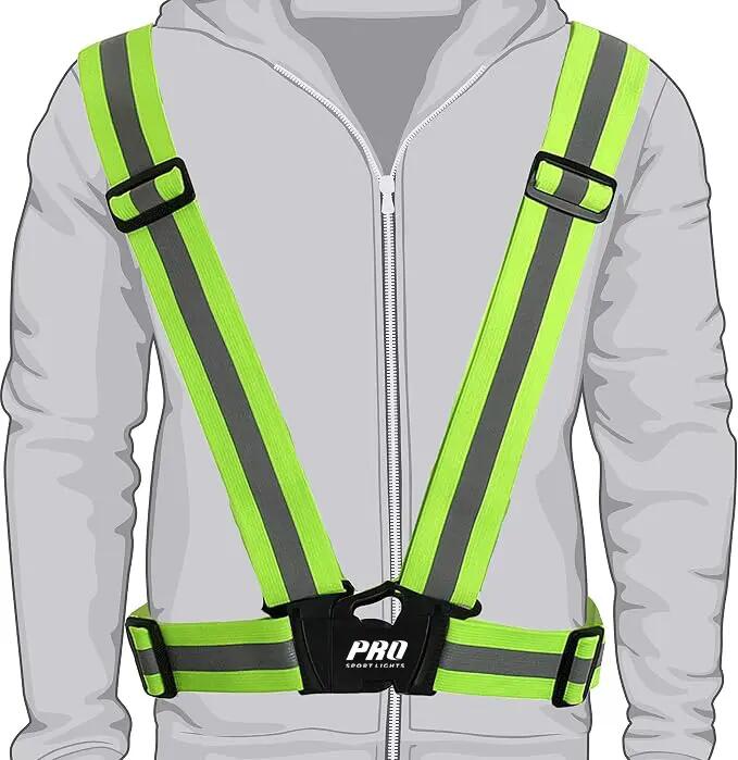 Gilet de course à pied réfléchissant vélo taille unique, jaune 6/9