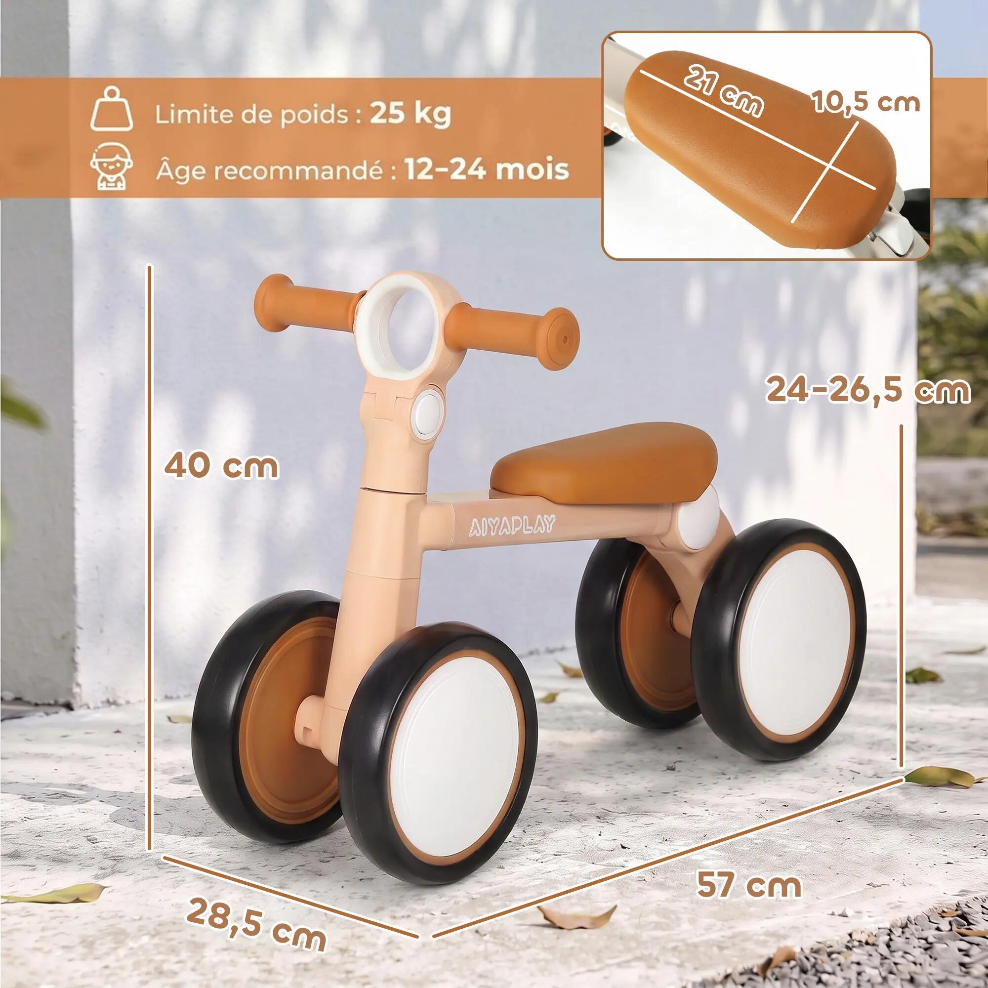 Draisienne enfant pliable selle guidon réglables 3/5