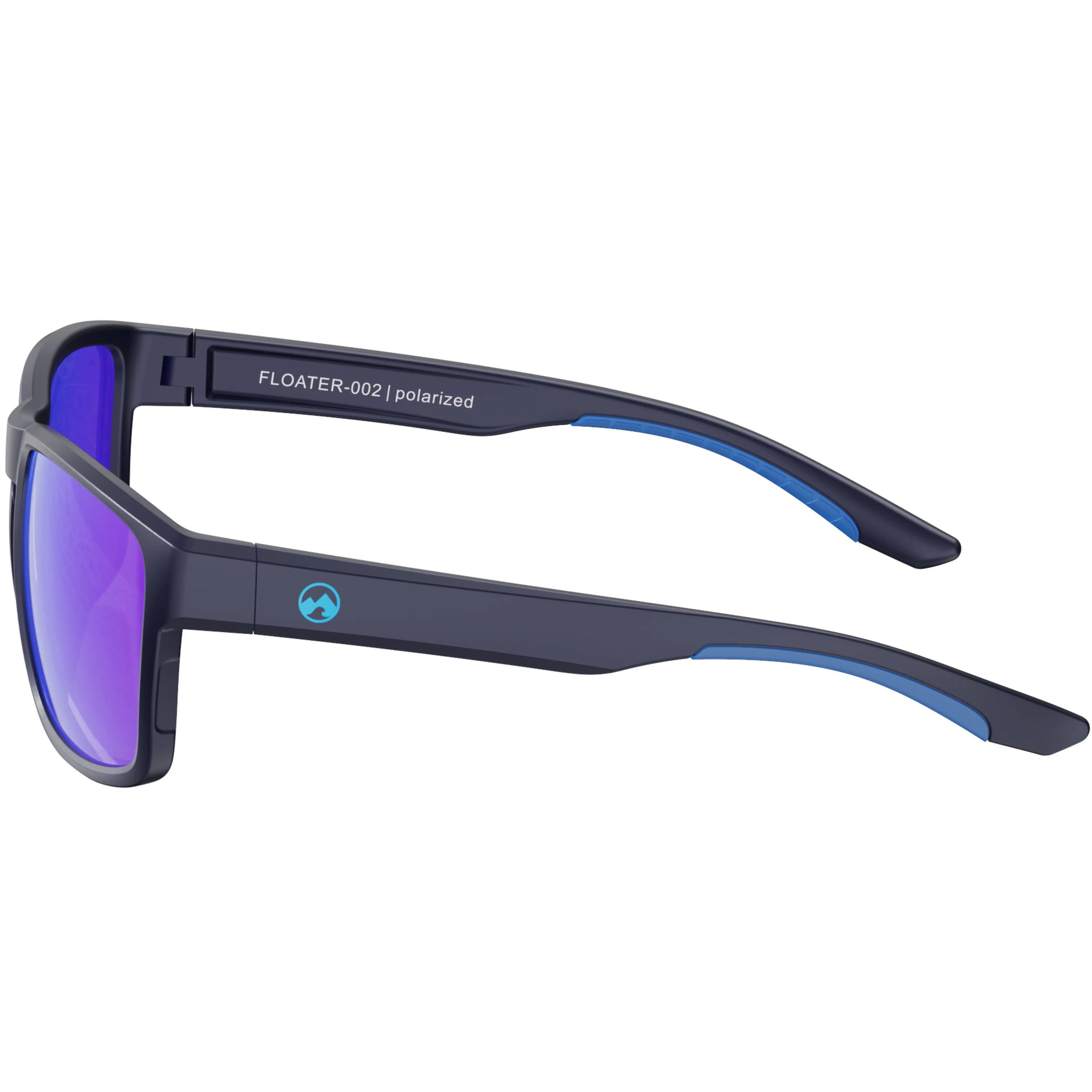 Unisex Sunglasses FLOATER-002 (Black | Blue) 5/5