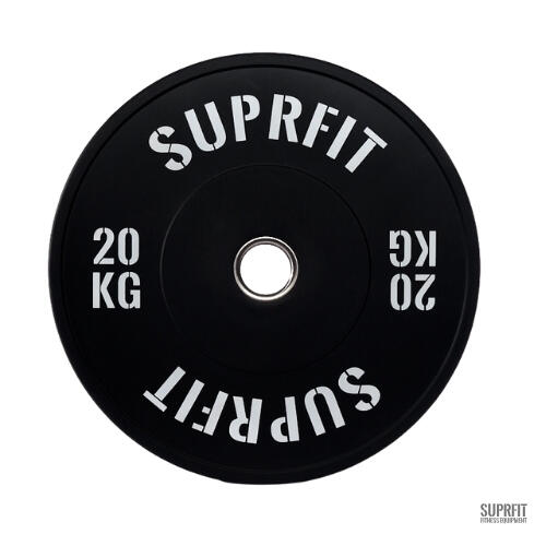 Suprfit Econ Bumper Plate White Logo (einzeln) - 10 kg