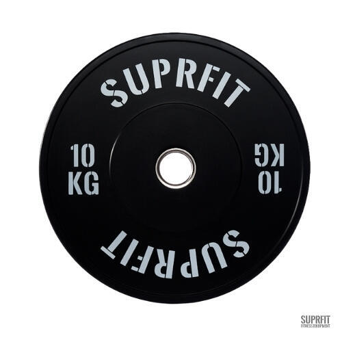 Suprfit Econ Bumper Plate White Logo (einzeln) - 10 kg