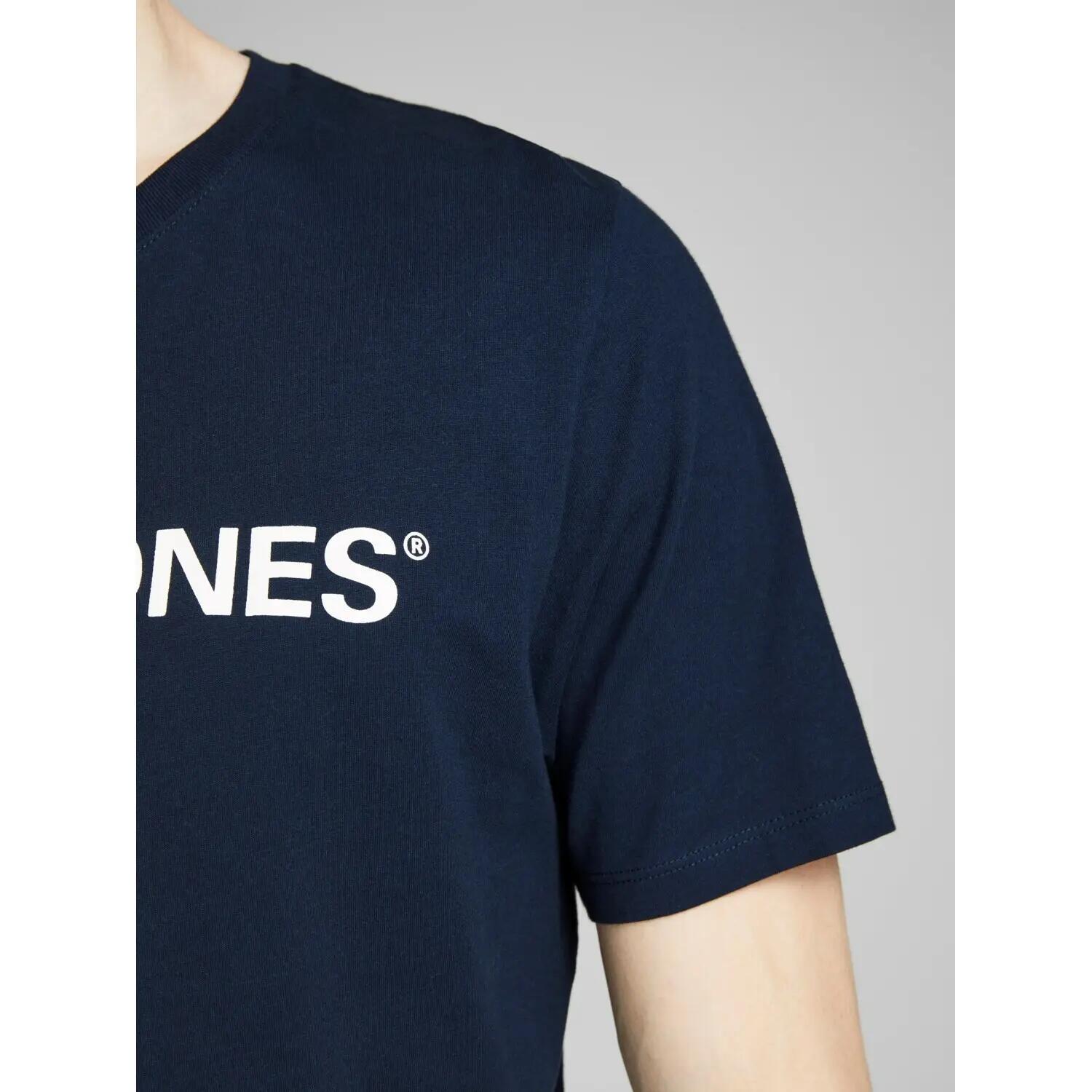 Maglia a Maniche Corte Uomo Jack & Jones  12137126  Blu Marino 7/7