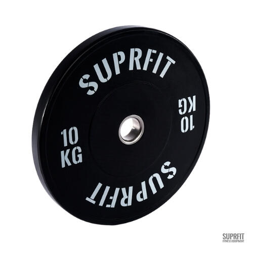 Bumper Plate White Logo Suprfit Econ (coppia) - 10 kg