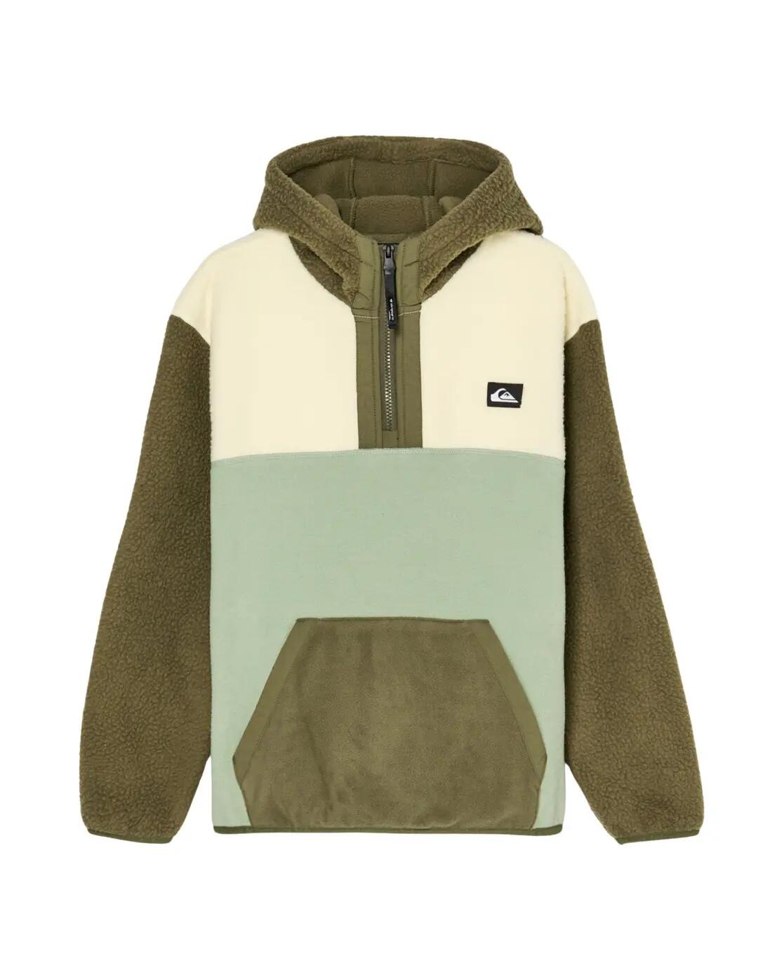 Polaire sherpa demi-zip OCEAN VIEW MIX Vert Garçon 3/4