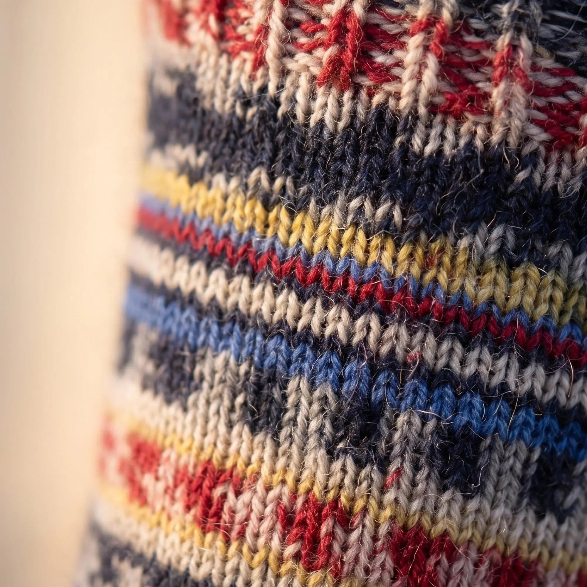 Damen Herren Winterwandern Wollsocken wie handgestrickt, 70 % Wolle, 2 Paar 5/6