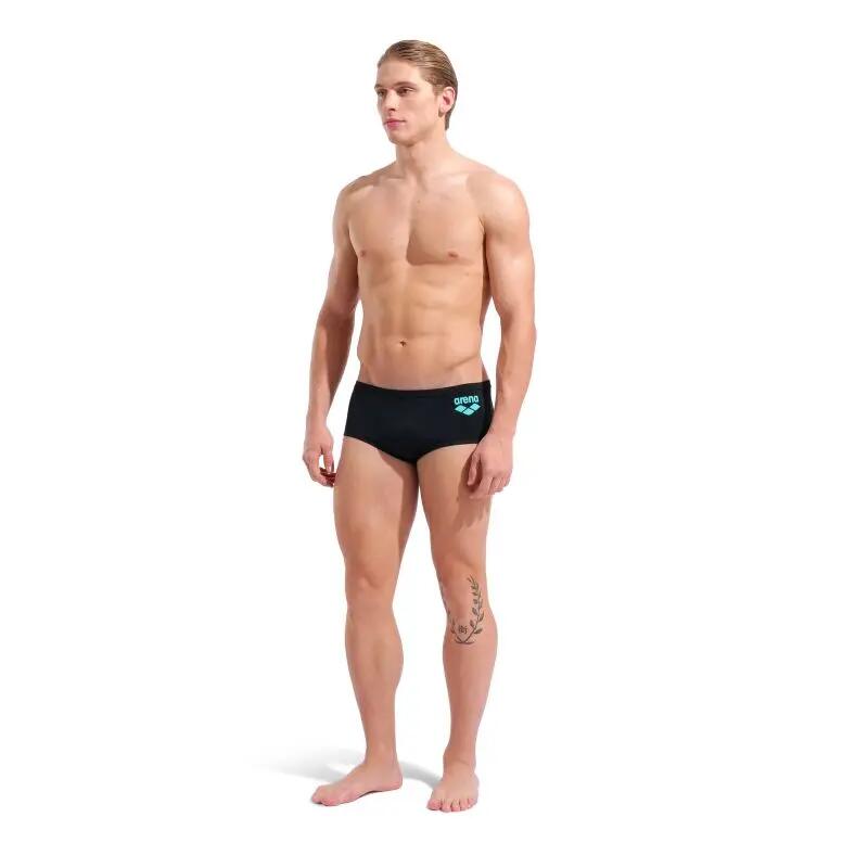 Kąpielówki Arena Big Logo Low Waist Black 3/9