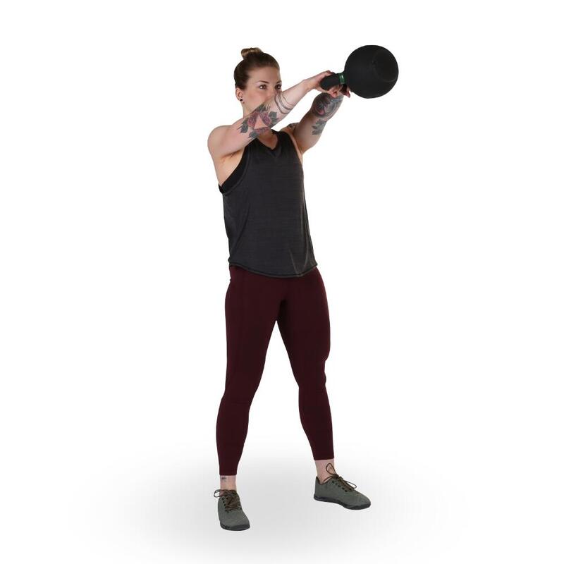 Econ Gusseisen Kettlebell (pulverbeschichtet) - 6 kg