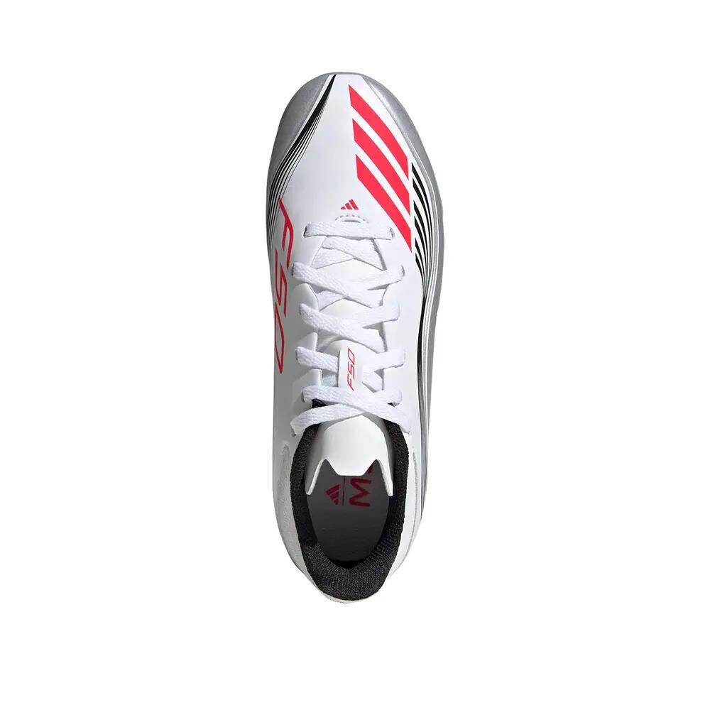 Chaussures de football adidas F50 Messi League Blanche 6/8