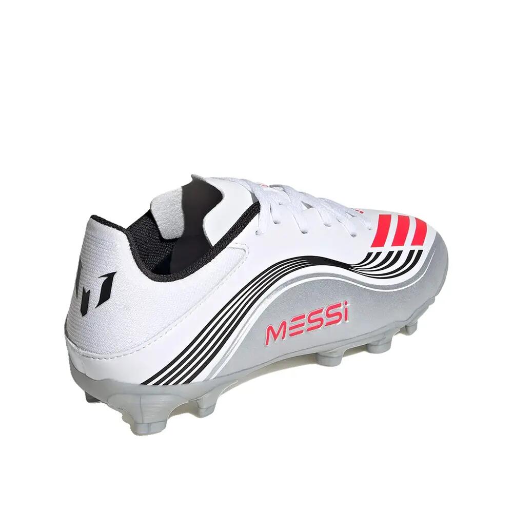 Chaussures de football adidas F50 Messi League Blanche 5/8