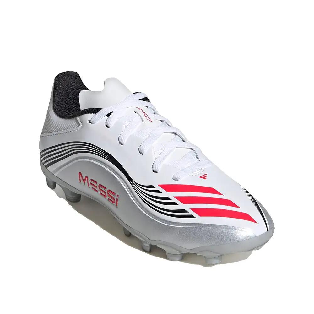 Chaussures de football adidas F50 Messi League Blanche 4/8