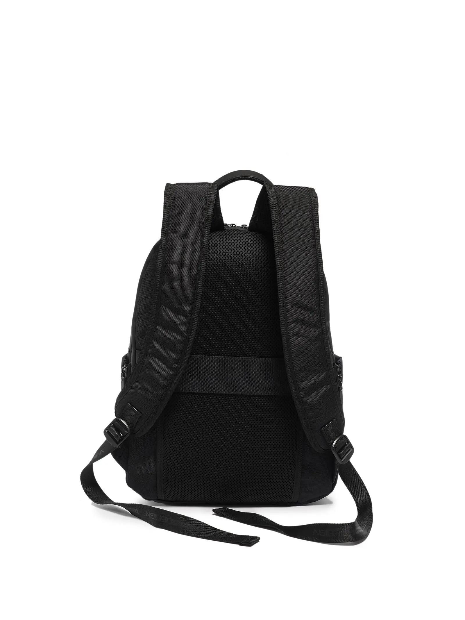 Herrenrucksack Momo Design Nylon Kunstleder Schwarz - Casual 3/3