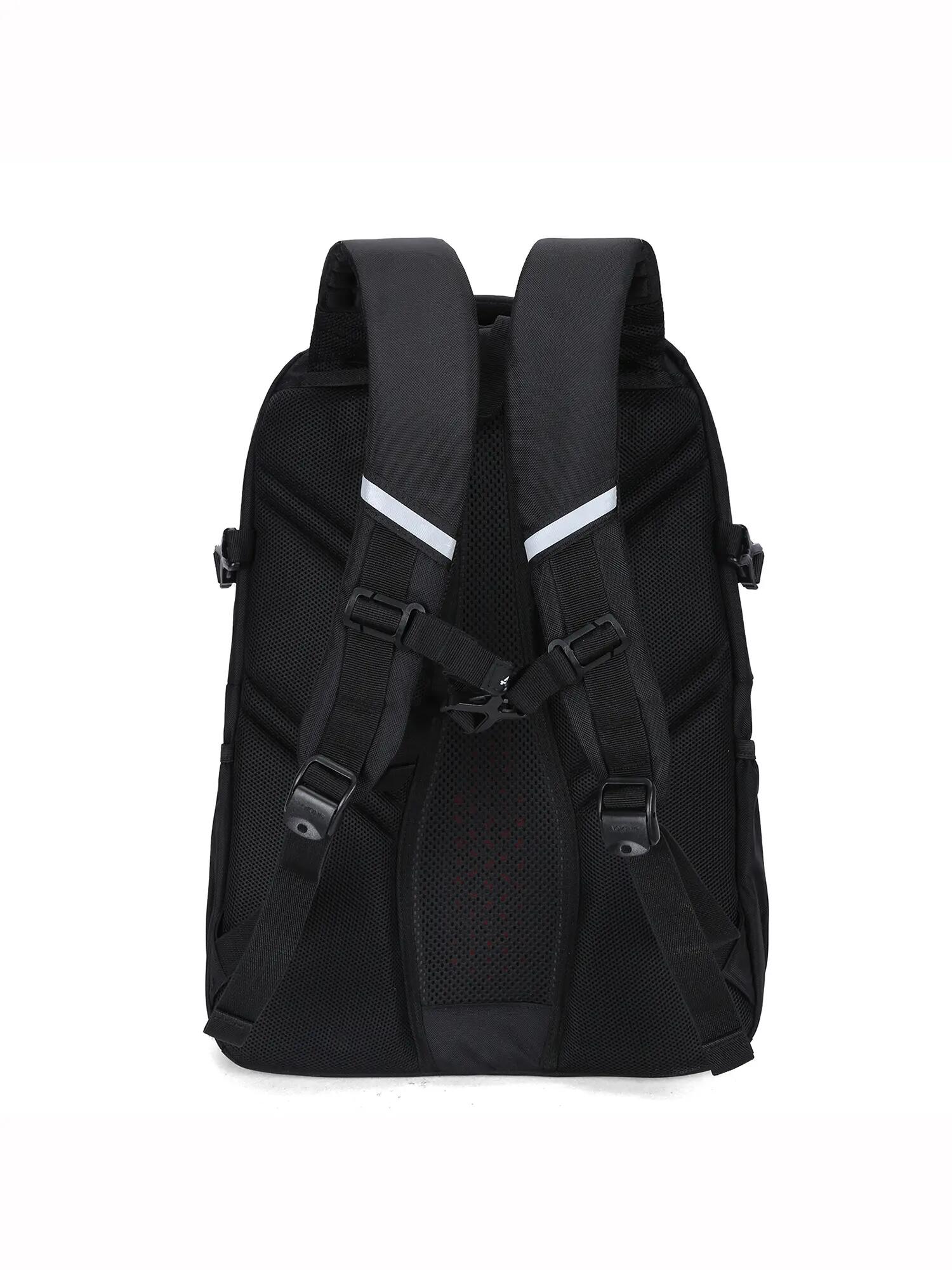 Sac à Dos Aoking Unisexe Noir avec Fermeture Éclair - Polyester Casual 6/6